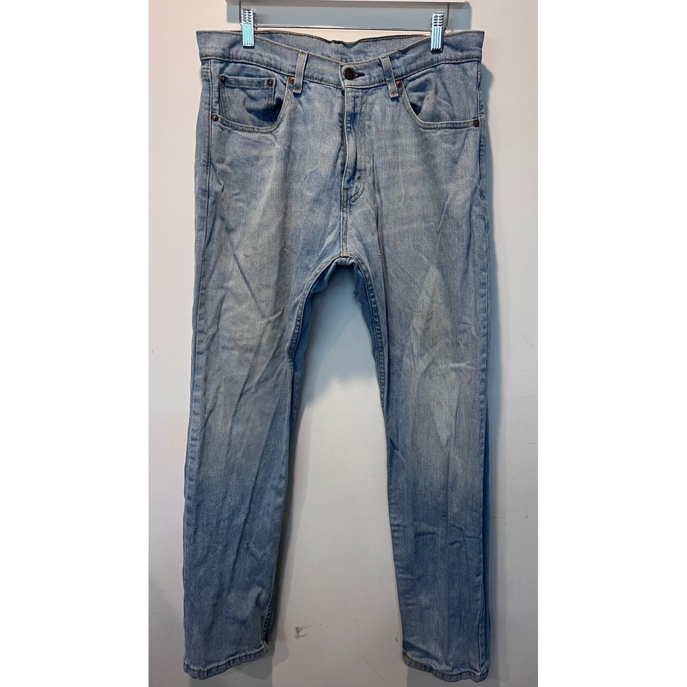 Levi's 505 Regular Fit Jeans Men's W32 L30 Light Wash‎ Denim